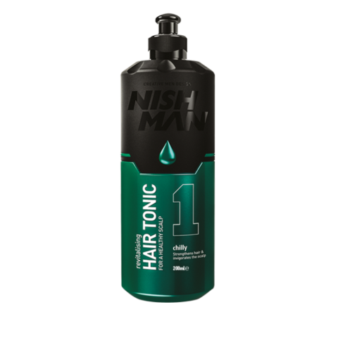 NISHMAN 1 Восстанавливающий тоник для волос Чили/ментол, 200 мл.