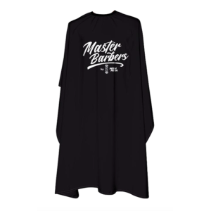 NM-01 NISHMAN Пеньюар черный белое ЛОГО Master Barber