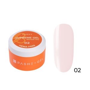 PASHE Гель для наращивания ногтей жесткий №02, 15 мл.