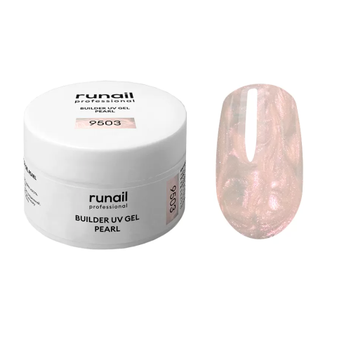 9503 RuNail Моделирующий УФ Гель с жемчужным эффектом, 15 гр.