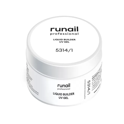 5314/1 RuNail Жидкий УФ-гель Прозрачный, 15 мл. банка