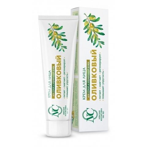 Крем для лица Оливковый Питательный для нормальной и сухой кожи, 40 мл.