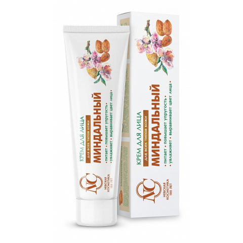 Крем для лица Миндальный Питательный для всех типов кожи, 40 мл.