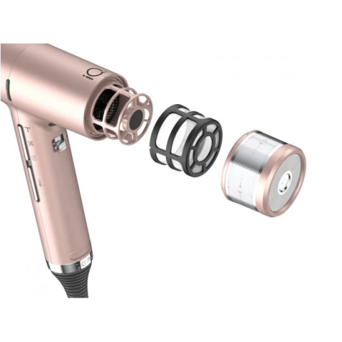 Фен GA.MA IQ3 PERFETTO розовый 1600 Вт 120 000 об/мин 3 насадки