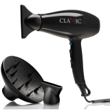 Фен GA.MA CLASSIC чёрный 2200 Вт 2 насадки+диффузор