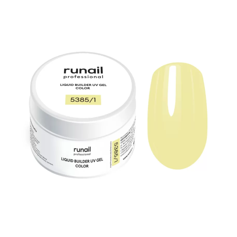 5385/1 RuNail Жидкий Цветной УФ Гель, 15 мл. банка
