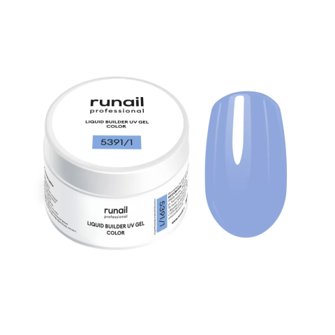 5391/1 RuNail Жидкий Цветной УФ Гель, 15 мл. банка