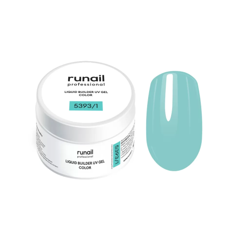 5393/1 RuNail Жидкий Цветной УФ Гель, 15 мл. банка