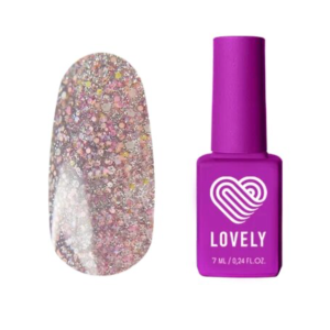 PE03 Lovely База светоотражающая с хлопьями Peony, 7 мл.