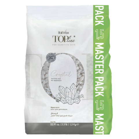 Воск горячий пленочный в гранулах ITALWAX Top Line Кристалл, 1500 гр.