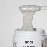 9870 RuNail Моделирующий светоотражающий УФ Builder гель MILK DIAMOND, 15 гр. 