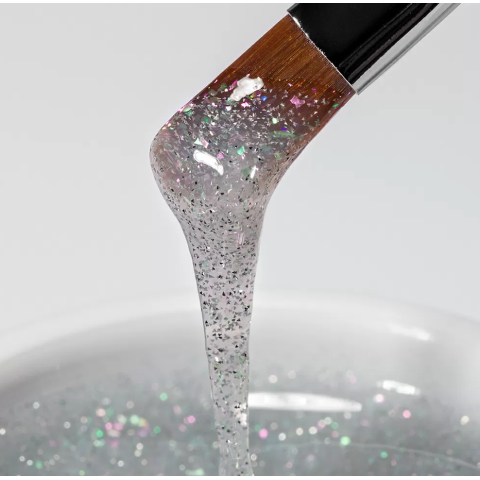 9871 RuNail Моделирующий светоотражающий УФ Builder гель MILK DIAMOND, 15 гр.