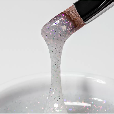 9872 RuNail Моделирующий светоотражающий УФ Builder гель MILK DIAMOND, 15 гр. 