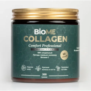 BioME Коллаген порошок питьевой для красоты волос, кожи и здоров. суставов, 300 гр.