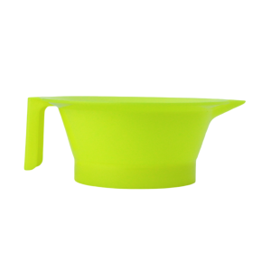 HS42750 Чаша для красителя пластиковая с носиком желтая, 250 мл.