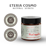 Свеча ароматическая Яблочный пирог, корица и кедр в стекле, 88 гр.