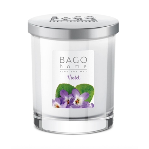 Свеча ароматическая Фиалка в стекле, 132 гр.