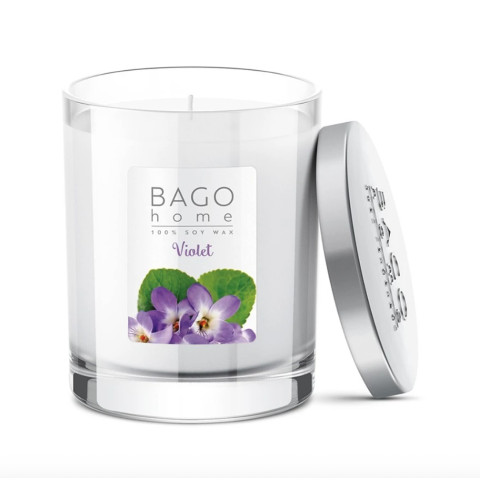 Свеча ароматическая Фиалка в стекле, 132 гр.