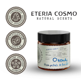 Свеча ароматическая Озон, роза и морская соль в стекле, 88 гр.