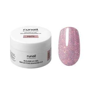 9879 RuNail Моделирующий светоотражающий 2.0 УФ Builder гель, 15 гр.