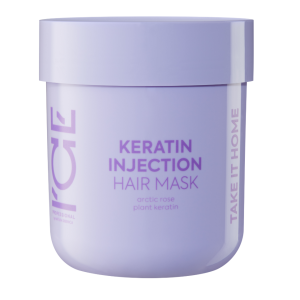 ICE Home Кератиновая маска для поврежденных волос, 200 мл.