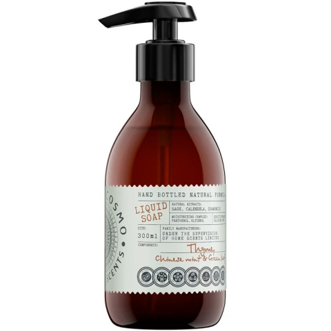 Жидкое мыло Чабрец китайская мята и зеленый лист, 300 мл.