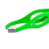 МЕТЦГЕР PT-213(2)-GN Пинцет прямой зеленый со стразами