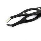 МЕТЦГЕР PT-213(2)-BL Пинцет прямой черный со стразами