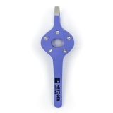 МЕТЦГЕР PT-363(5)-РР Пинцет прямой фиолетовый со стразами