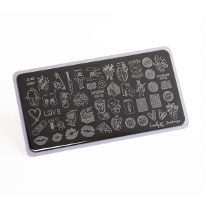 Lesly Пластины для стемпинга 6*12 см Feelings