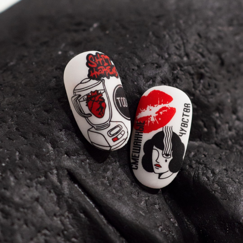 Lesly Пластины для стемпинга 6*12 см Feelings