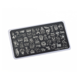 Lesly Пластины для стемпинга 6*12 см Winter! Baby