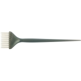 JPP048M-1 grey Кисть для окрашивания с белой щетиной узкая серая