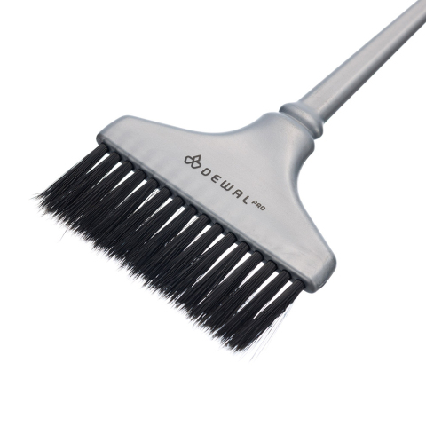 Т-1011 Кисть для окрашивания широкая серая с черной прямой щетиной