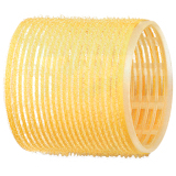 R-VTR17 DEWAL Бигуди-липучки желтые, D 65 мм, 6 шт/упак.