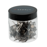 СL139 Зажим серебристый, одинарный, металл, 4,4 см (50 шт)