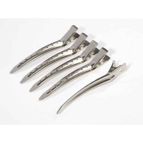 1 шт. СL239 Зажим серебристый, одинарный, металл 8,1 см