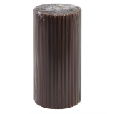Свеча пеньковая рифлёная 5 см/7,5 см, шоколадный