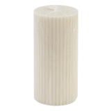 Свеча пеньковая рифлёная 5 см/15 см, белый
