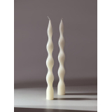 Свеча спираль 2 см/25 см белый
