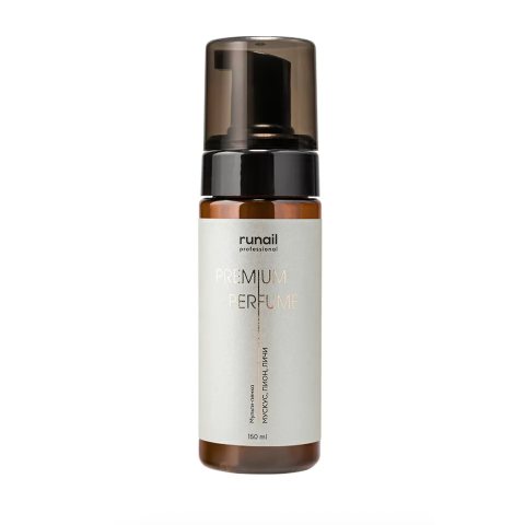 9838 RuNail Очищающая мульти-пенка для маникюра и педикюра (Мускус, пион, личи), 150 мл.