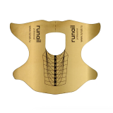 4098 RuNail Формы одноразовые Золотые, 100 шт.