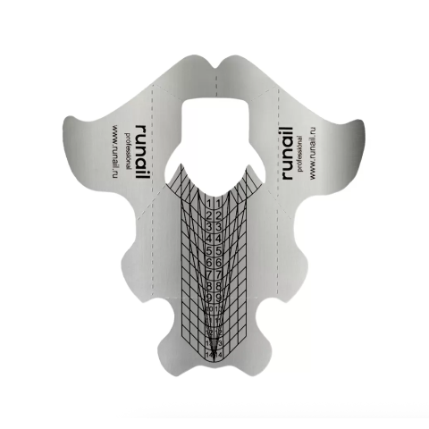 4099 RuNail Формы одноразовые Серебро, 100 шт.