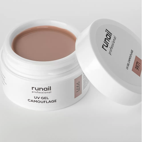 9971 RuNail Камуфлирующий УФ Гель Какао, 15 гр.
