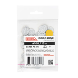 NN D15-100-AZ (35) Файлы для дисков сменные, 100 грит, 35 шт, Зебра