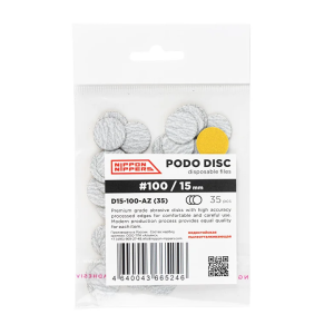 NN D15-100-AZ (35) Файлы для дисков сменные, 100 грит, 35 шт, Зебра