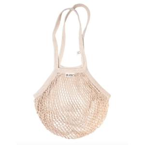0515 Авоська с удлиненной ручкой на плечо, бежевая