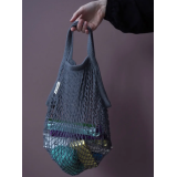 0126 Авоська с короткой ручкой, серый графит