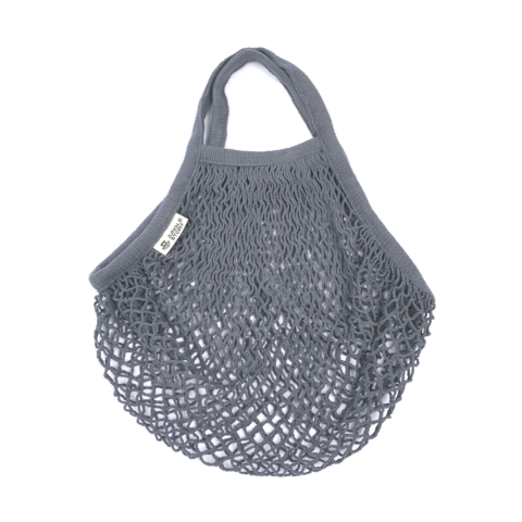 0126 Авоська с короткой ручкой, серый графит