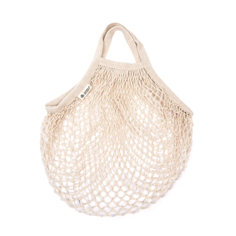 0119 Авоська с короткой ручкой, бежевая